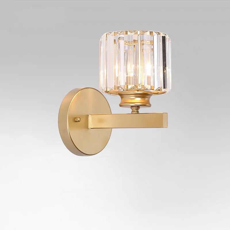 BowLift | Crystal Glass Wall Light With Modern Arm Design