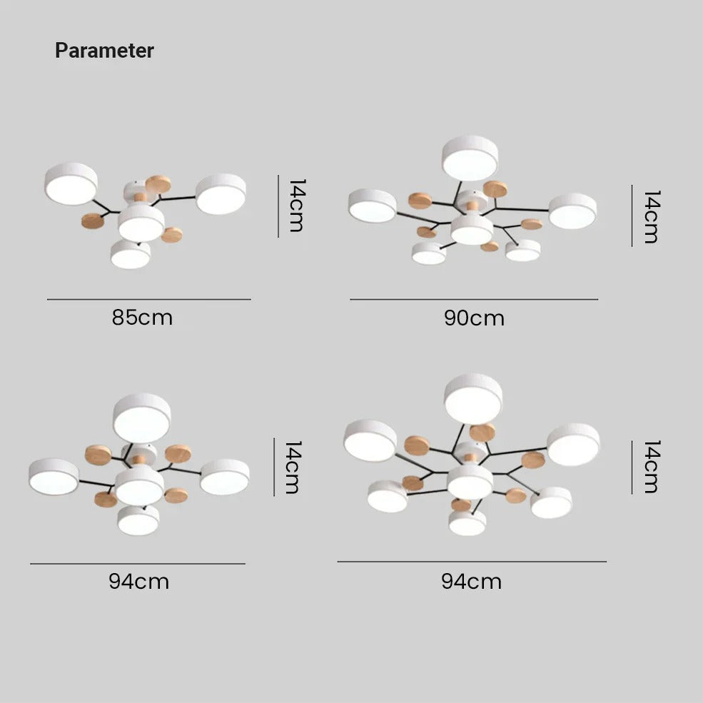 BowLift | Contemporary Round Iron LED Chandelier | Energy-Efficient. Stylish Lighting for Living Rooms. Dining Areas & Entryways