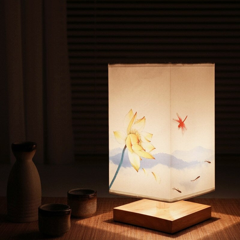 BowLift | Vintage Japanese Table Lamp – Perfect for Creating a Soothing Bedroom Mood