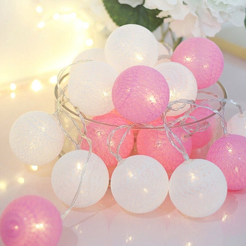 BowLift | LED Cotton Ball Garland Lights