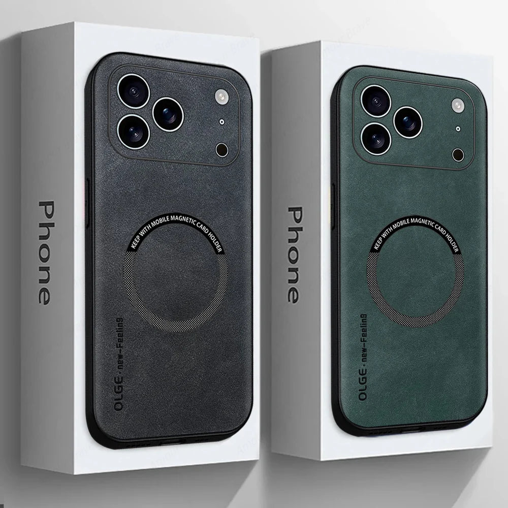 BowLift | LUXEGUARD – Premium Leather Phone Case with MagSafe for iPhone