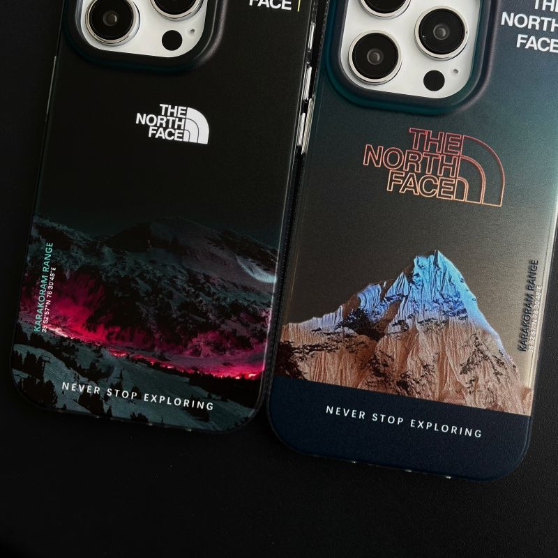 BowLift | Galvanic Letters Snow Mountain Phone Case For iPhone