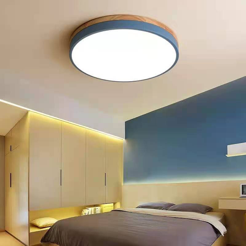 BowLift | Ceiling Light Modern Wood LED Flush Fitting