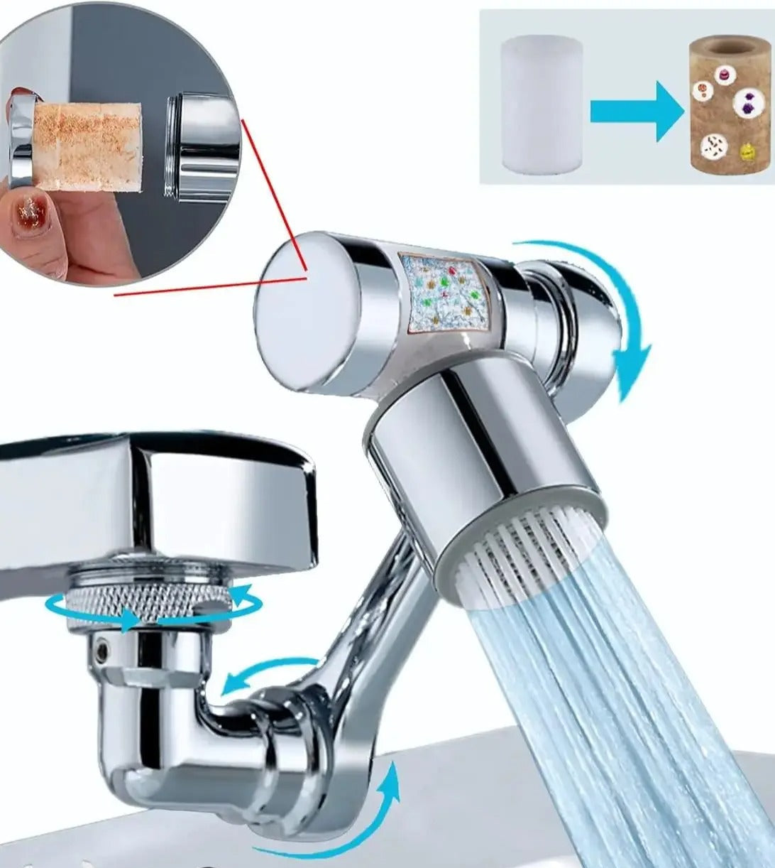 BowLift | Filtered Faucet Extender | 1080° Rotation, Dual Flow Modes & Built-In Filter for Cleaner Drinking Water