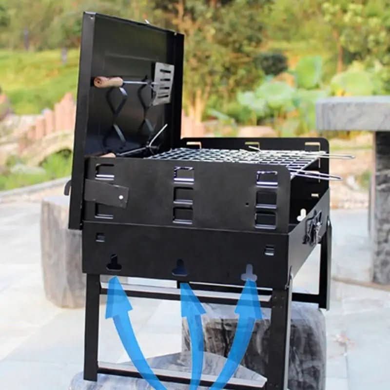 BowLift | Foldable steel garden barbecue for camping & garden