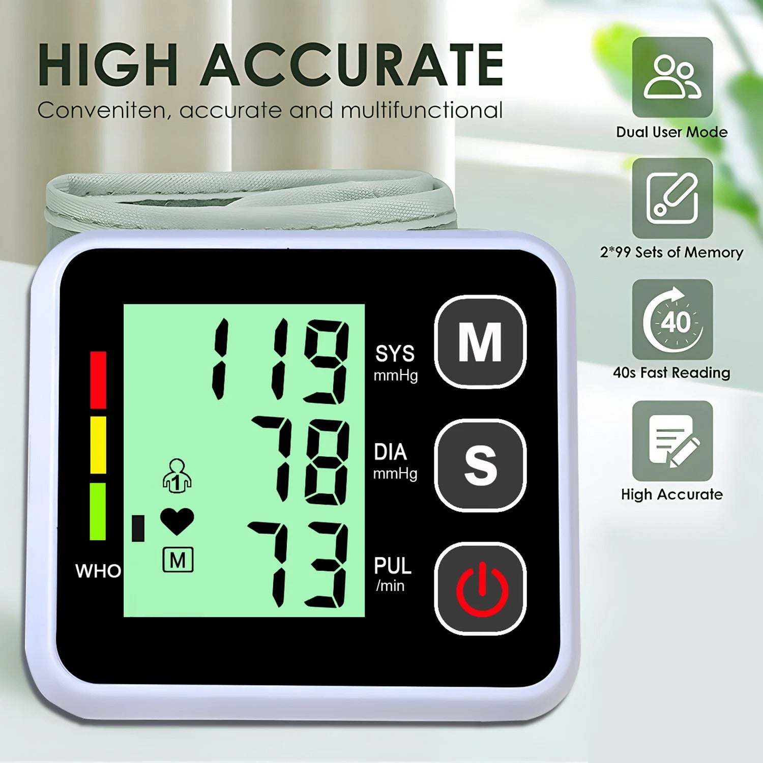 BowLift | Compact Blood Pressure Monitor – Convenient, Accurate Readings for Daily Use