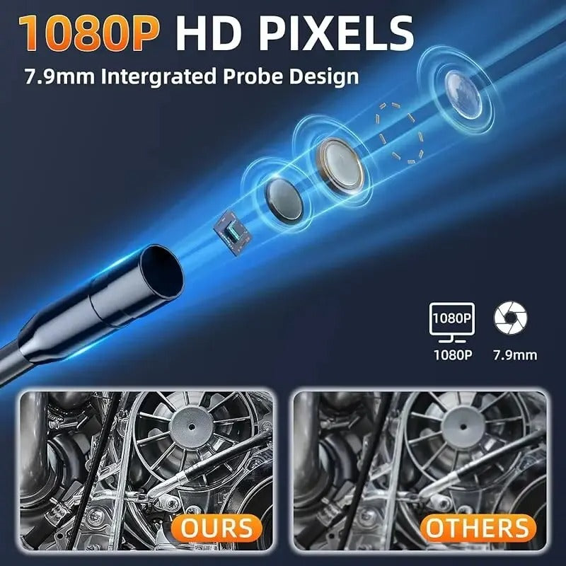 BowLift | Industrial Endoscope Inspection Camera – 1080P HD with 4.3-Inch Screen Adjustable Lens