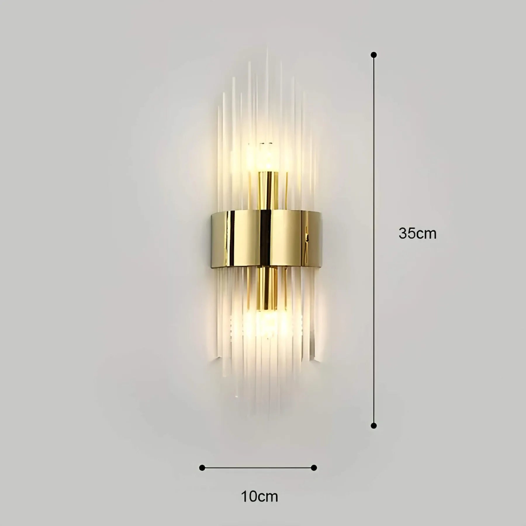 BowLift | Wall lamp with crystal decoration