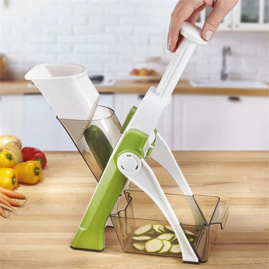 BowLift | Adjustable multifunctional vegetable cutter – Professional kitchen grater with collecting container