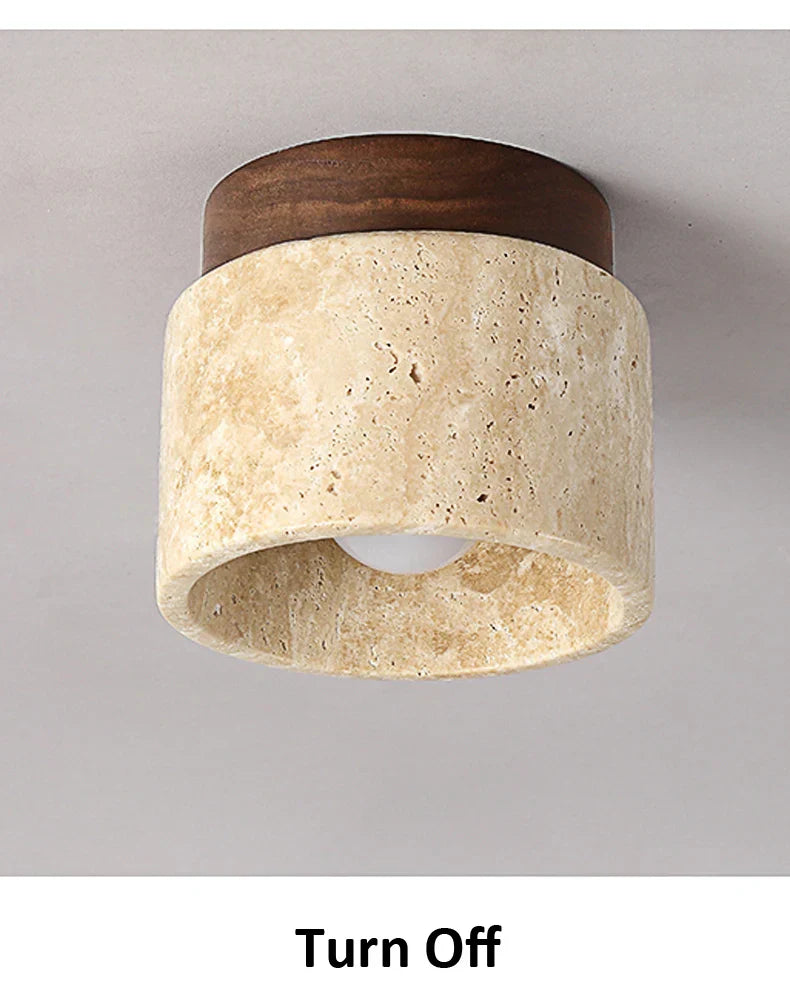 BowLift | Ceiling Light Marble Wood Modern Minimalist Lamp