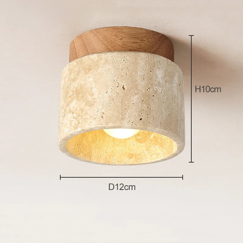 BowLift | Ceiling Light Marble Wood Modern Minimalist Lamp