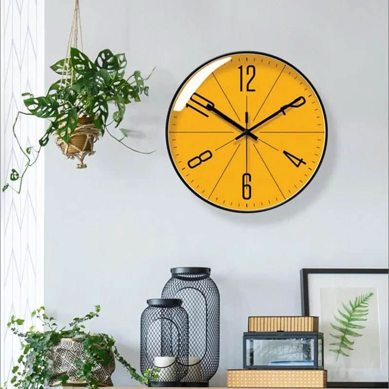BowLift | Black Nordic style wall clock - Precise & stylish for every home