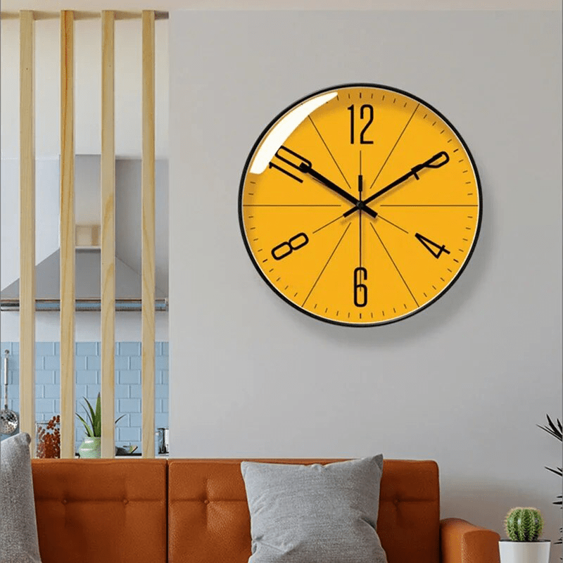 BowLift | Black Nordic style wall clock - Precise & stylish for every home