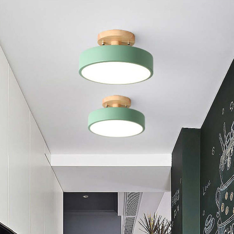 BowLift | Ceiling Light Wood Frame Flush Mount Lamp