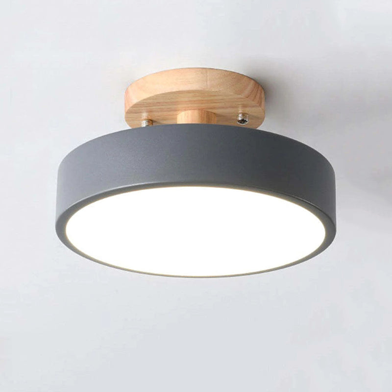 BowLift | Ceiling Light Wood Frame Flush Mount Lamp