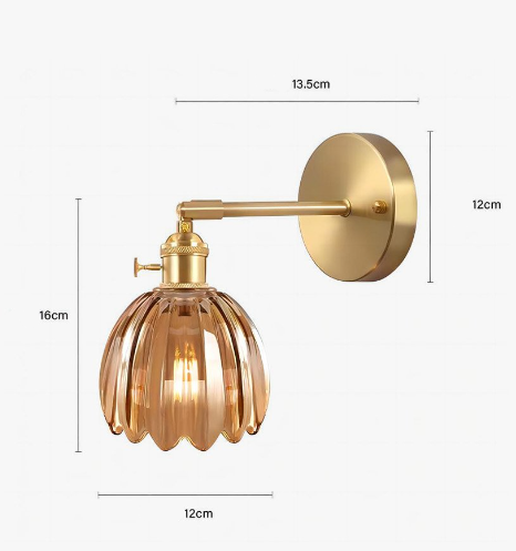 BowLift | Retro – Wall Light Glass Tulip Bud