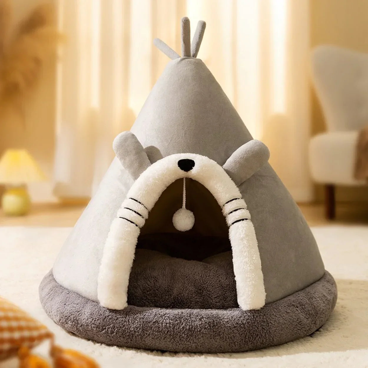 BowLift | Cat Bed Tent in Soft Fleece Fabric