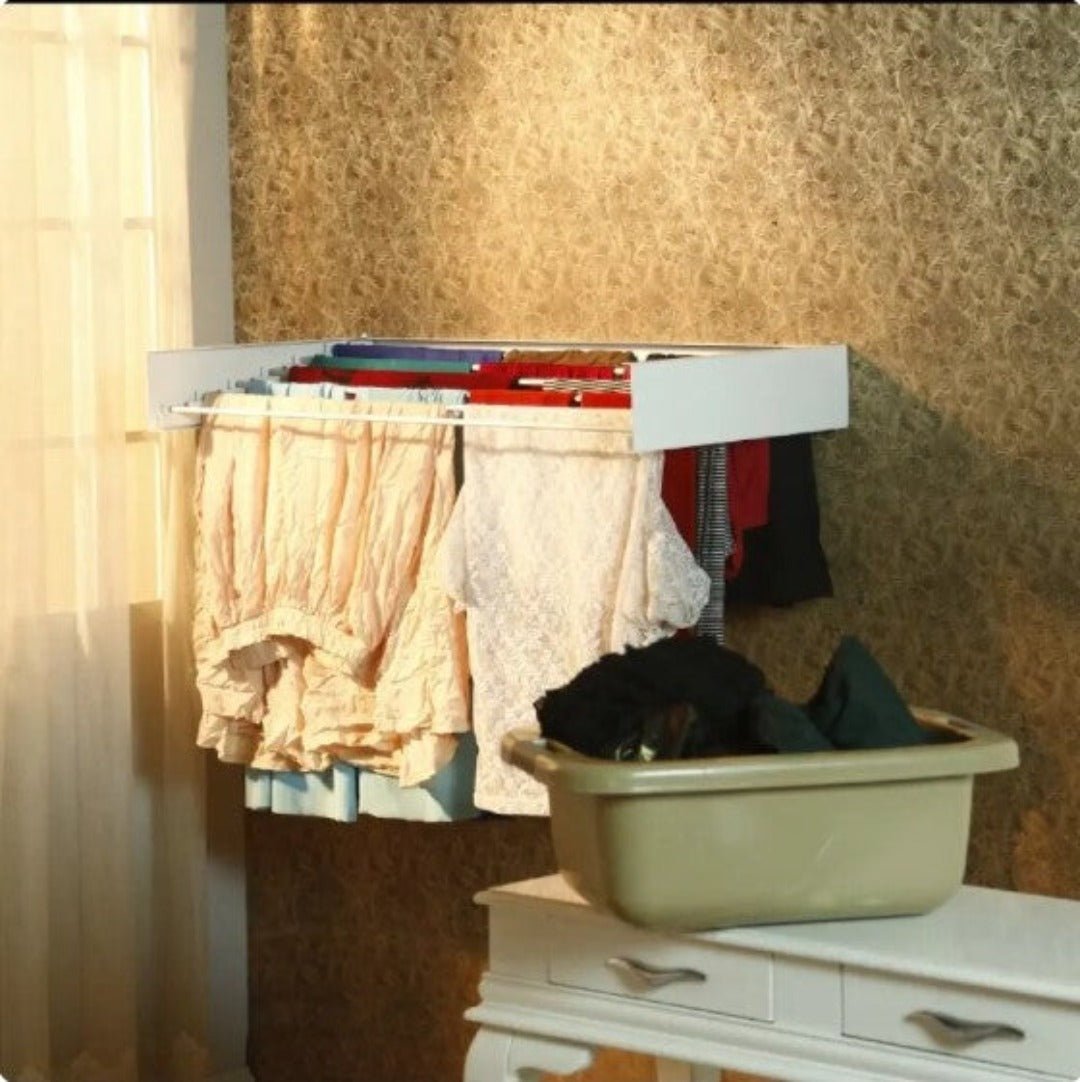 BowLift | AetherDry™ | Foldable Wall-Mounted Drying Rack | Space-Saving Laundry Solution for Efficient Drying in Small Spaces