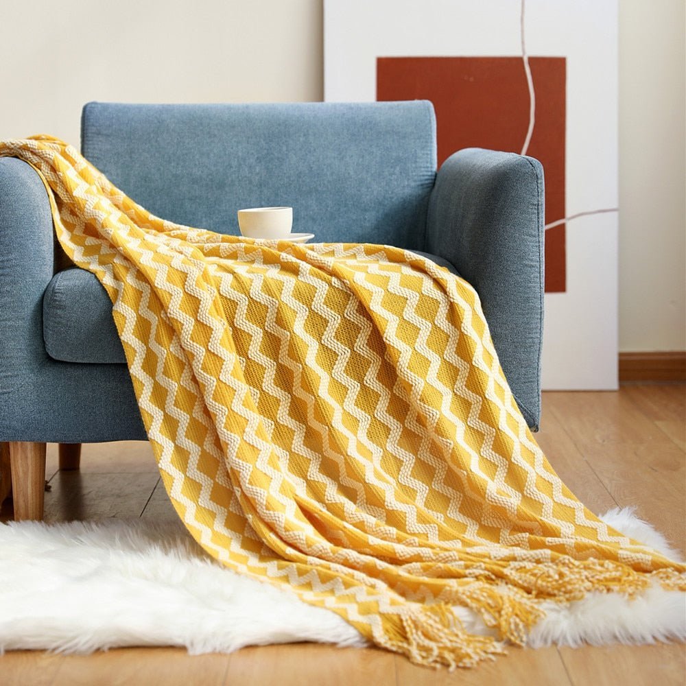 BowLift | Blanket Knitted Sofa Throw Scandinavian Style