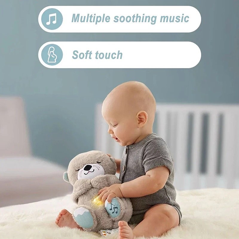 BowLift | Calming Breathing Otter Toy with Music and Lights