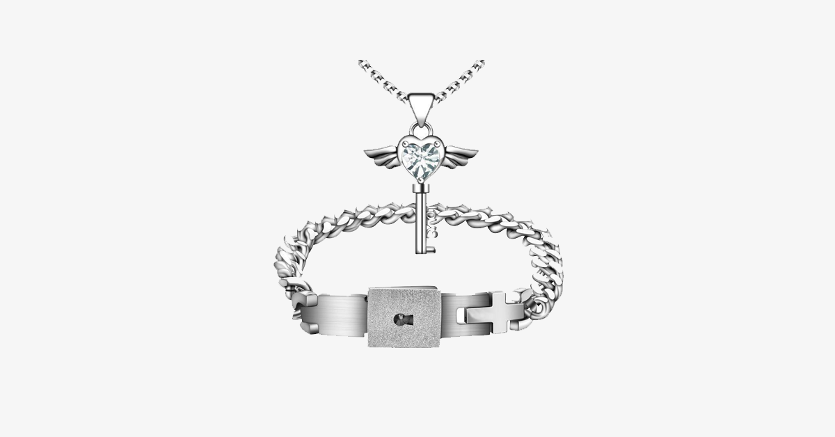 BowLift | Angel Love Pendant & Men's Bracelet Set