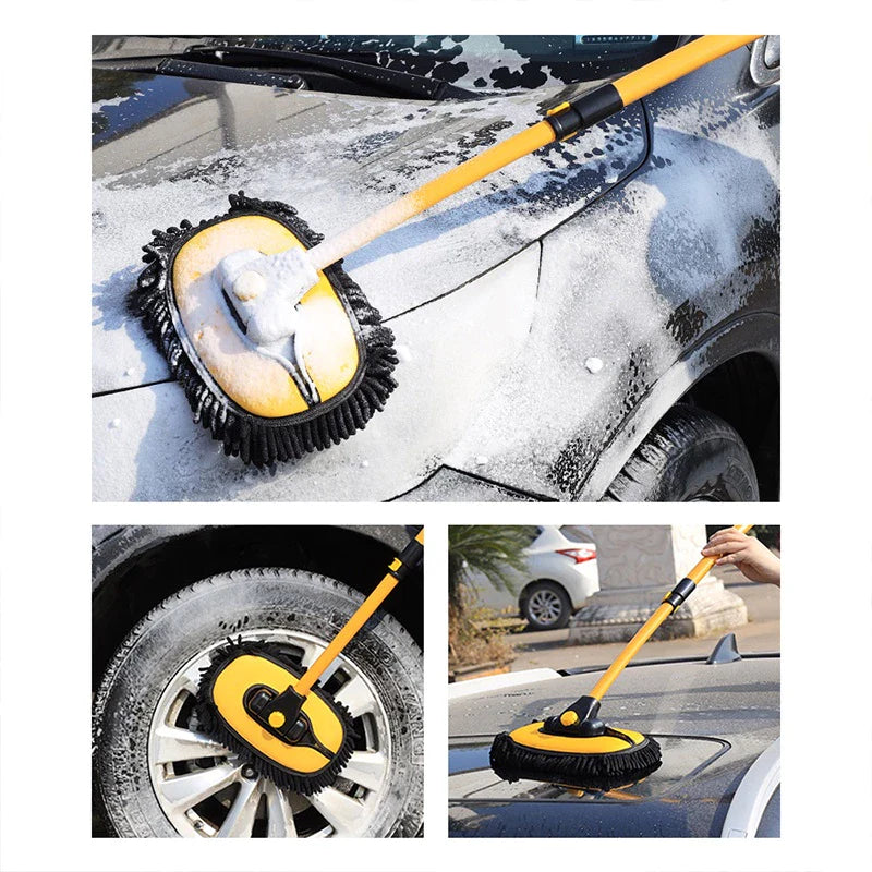 BowLift | Car Wash Mop – Adjustable, Scratch-Free Cleaning Tool for Cars, Windows & More