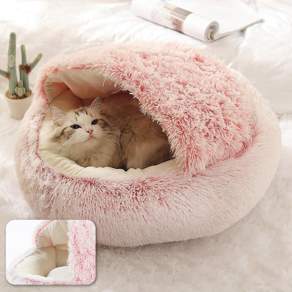BowLift | Cat Cave Bed Plush Orthopedic Nest