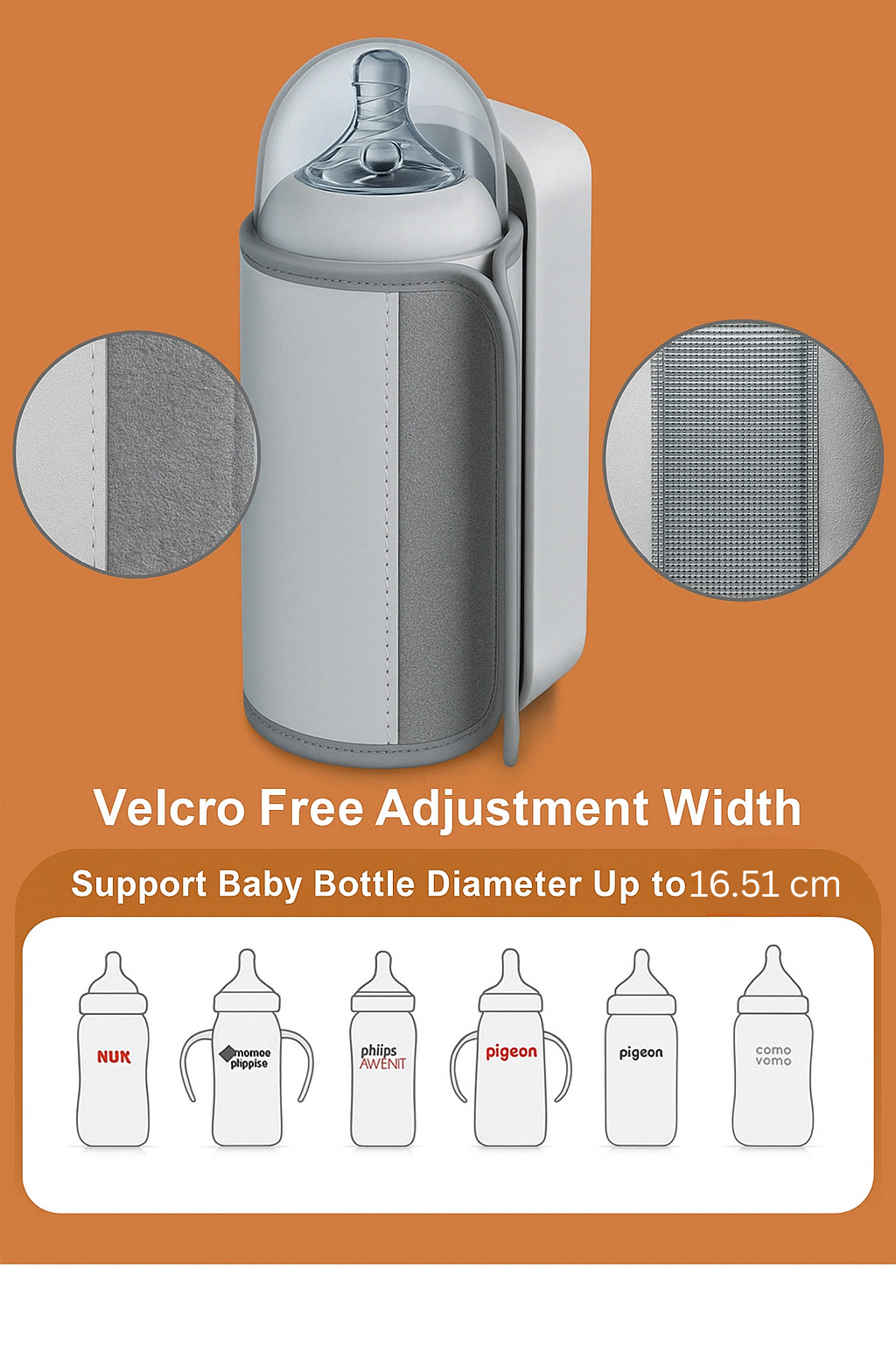 BowLift | Portable Baby Bottle Warmer with Temperature Control - WarmEase