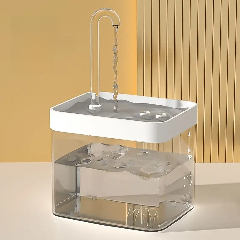 BowLift | Ultra-quiet Pet Water Fountain with Intelligent Filtration - 1.5 l Stainless Steel