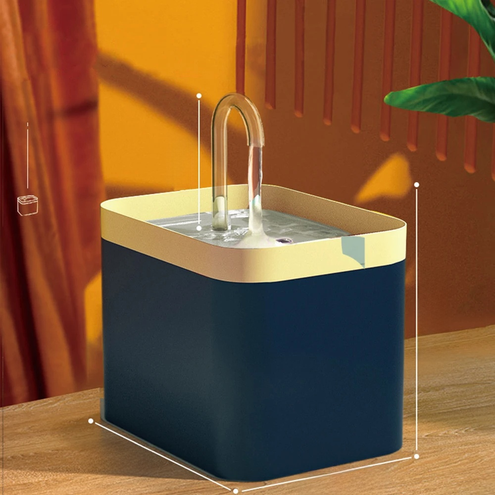 BowLift | Ultra-quiet Pet Water Fountain with Intelligent Filtration - 1.5 l Stainless Steel