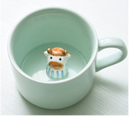BowLift | 3D Creative Cartoon Animal Ceramic Mugs