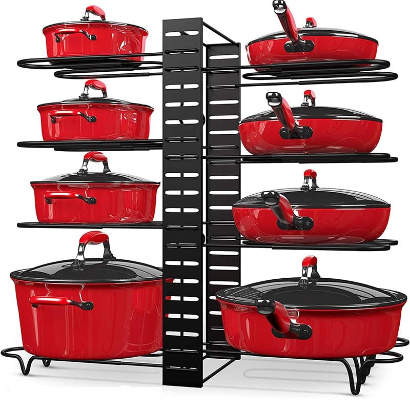 BowLift | Adjustable Multi-Tier Kitchen Pan Organizer