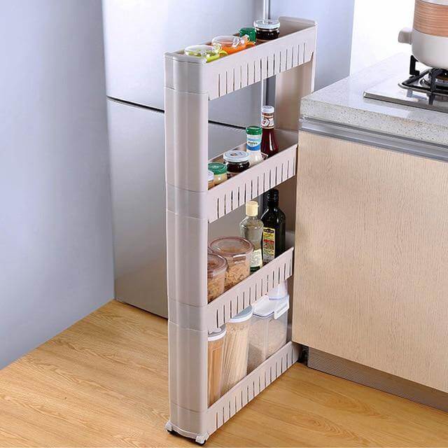 BowLift | Wheeled Mobile Tiny Storage Shelf
