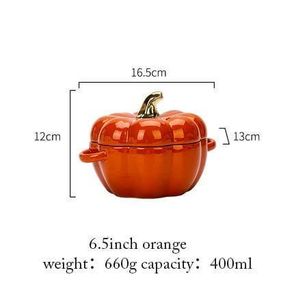 BowLift | Pumpkin Shape Baking Bowl With Glazed Lid