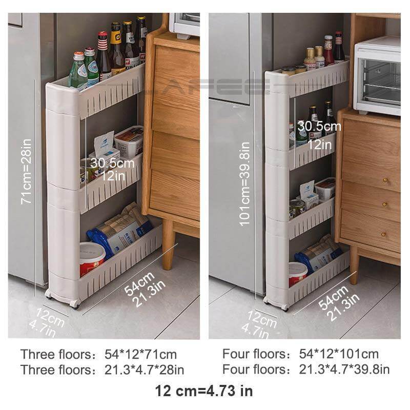 BowLift | Wheeled Mobile Tiny Storage Shelf