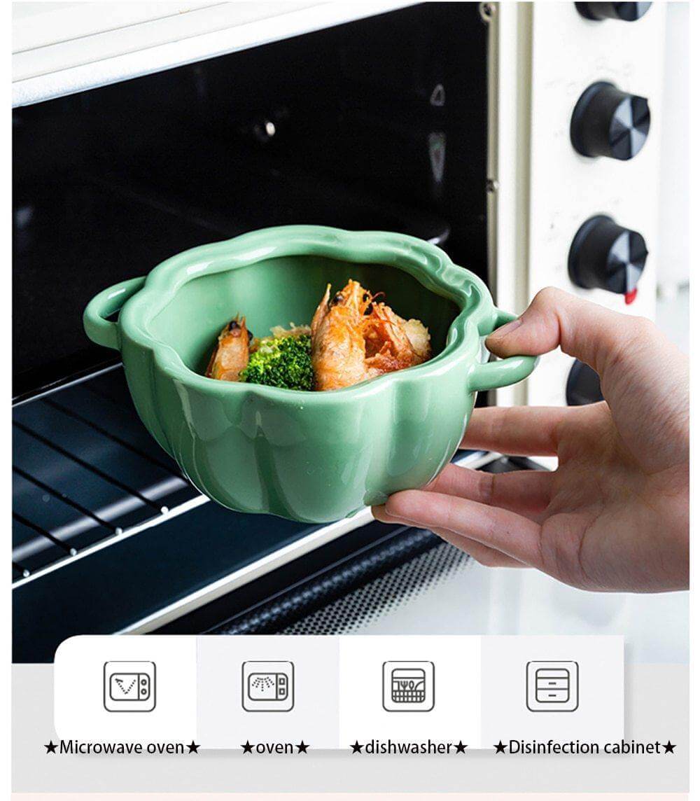 BowLift | Pumpkin Shape Baking Bowl With Glazed Lid
