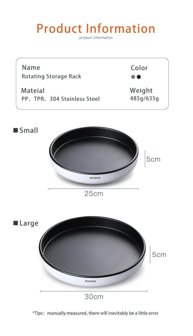 BowLift | 360° Rotating Tray Seasoning Bottle Organizer