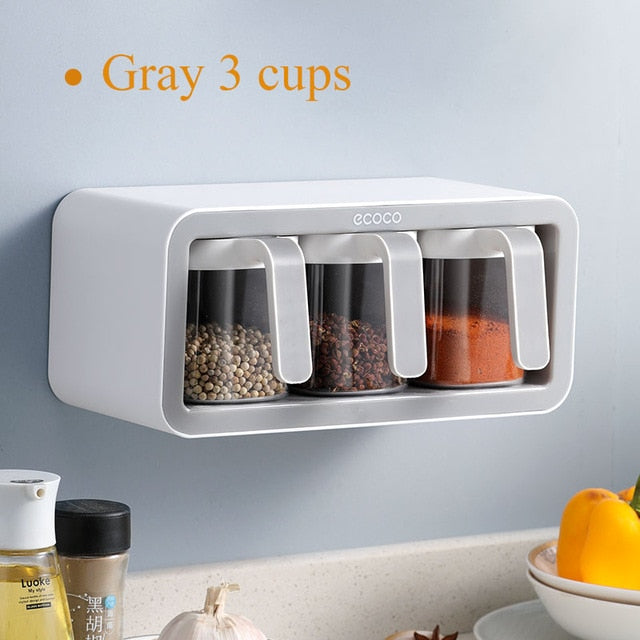 BowLift | Wall Mount Multiple Grids Seasoning Organizer