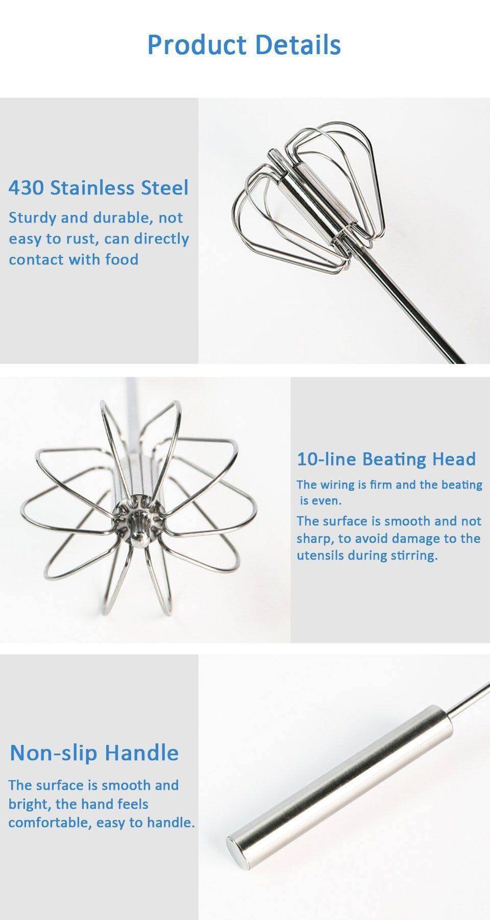BowLift | Stainless Steel Easy Stirrer Whisk