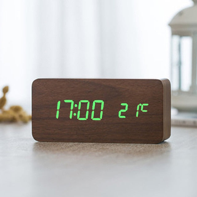 BowLift | Digital LED Alarm Clock | Voice Control, Clear Display & Modern Design for Bedroom Use