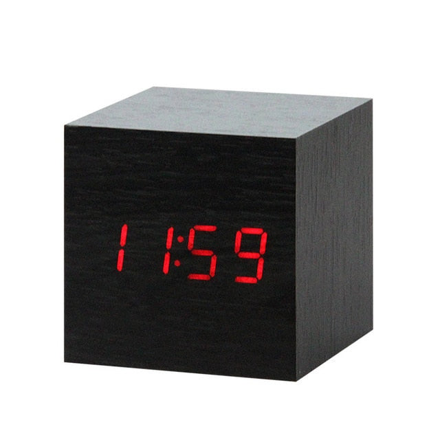 BowLift | Digital LED Alarm Clock | Voice Control, Clear Display & Modern Design for Bedroom Use
