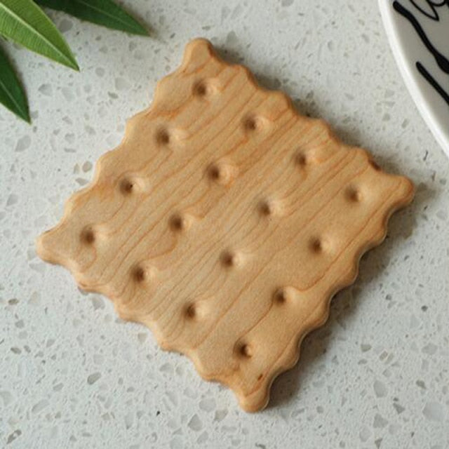 BowLift | Biscuit Shape Wooden Coaster Placemat