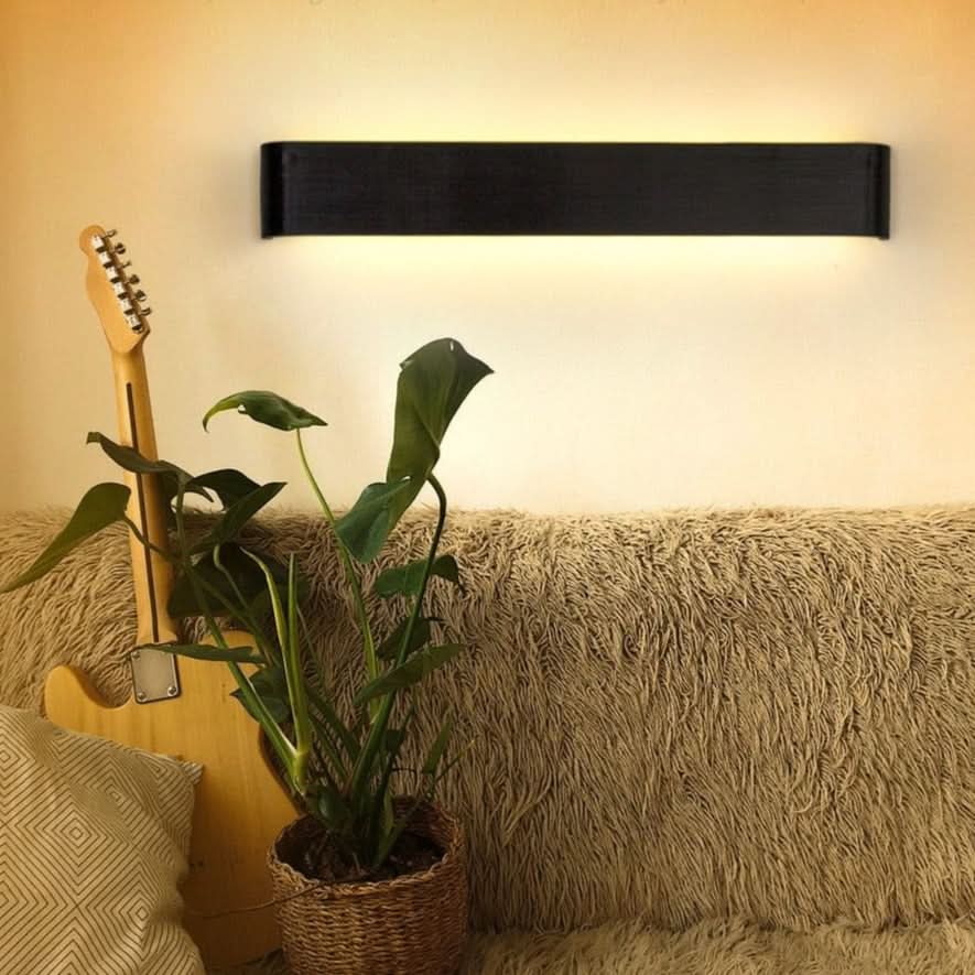 BowLift | Contemporary LED Wall Lamp – Sleek Black Aluminum Light