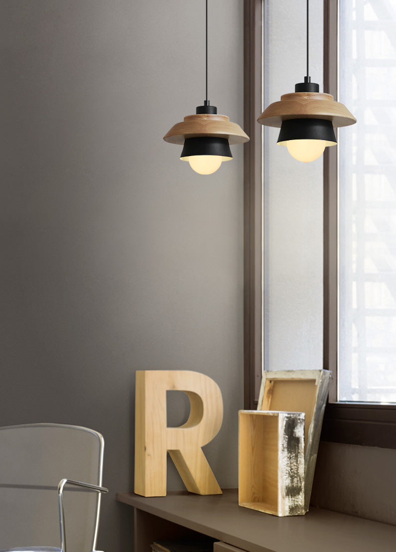 BowLift | Modern Nordic Wooden Pendant Light
