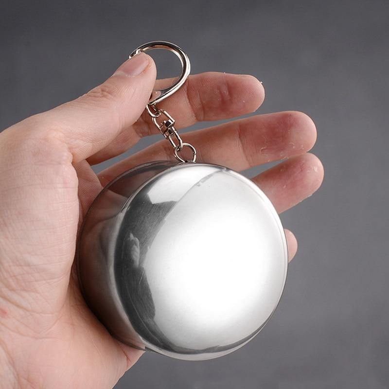 BowLift | Foldable Portable Stainless Steel Camping Cup With Keychain