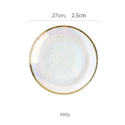 BowLift | Creative Rainbow Glass Dinnerware Plate