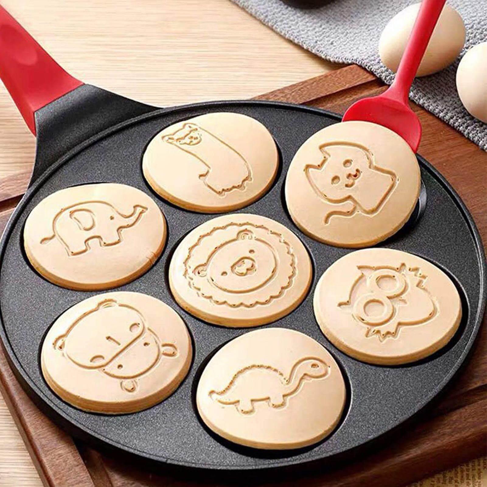 BowLift | 7-Shape Cartoon Animals Heavy-duty Pancake Pan