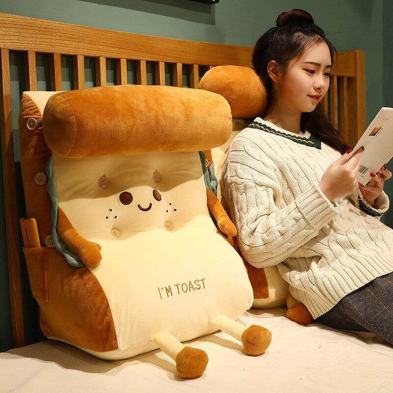 BowLift | I AM TOAST Cute Bedside Comfy Washable Pillow