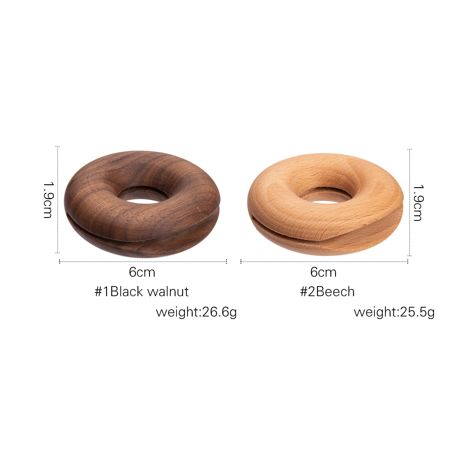 BowLift | 6Pcs Wooden Donut Seal Clips
