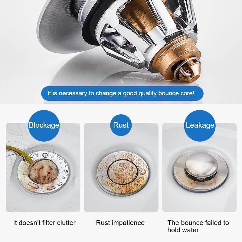 BowLift | Universal Pop-Up Sink Drain Filter Plug